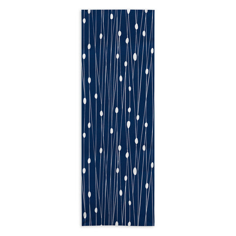 Heather Dutton Navy Entangled Yoga Towel