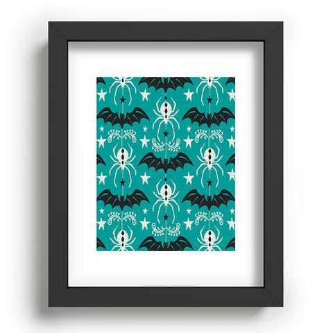 Heather Dutton Night Creatures Teal Recessed Framing Rectangle