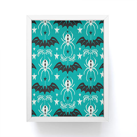 Heather Dutton Night Creatures Teal Framed Mini Art Print