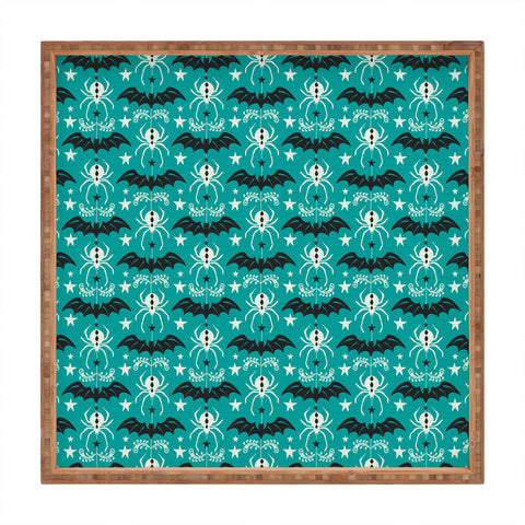 Heather Dutton Night Creatures Teal Square Tray