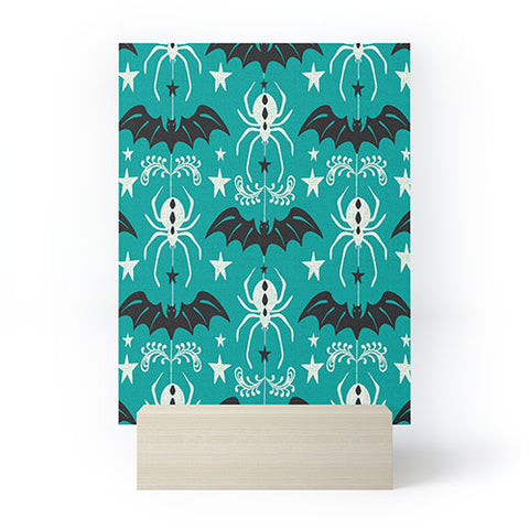 Heather Dutton Night Creatures Teal Mini Art Print