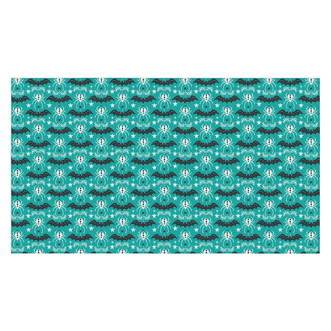 Heather Dutton Night Creatures Teal Tablecloth
