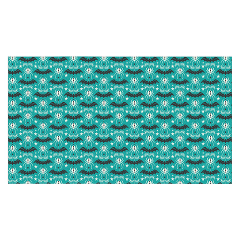 Heather Dutton Night Creatures Teal Tablecloth