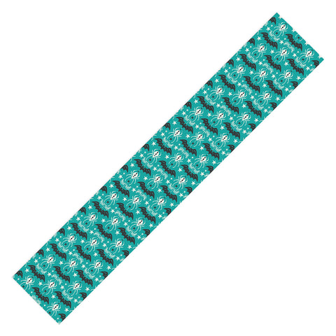 Heather Dutton Night Creatures Teal Table Runner