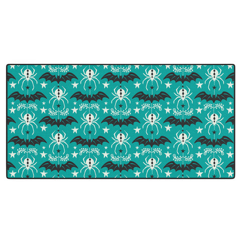 Heather Dutton Night Creatures Teal Desk Mat