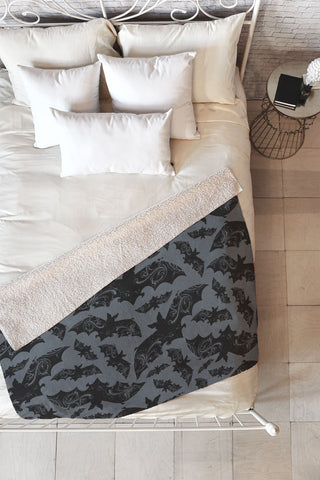 Heather Dutton Night Flight Fleece Throw Blanket