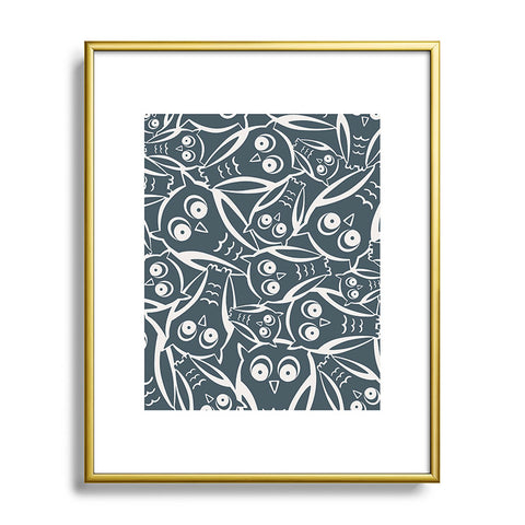 Heather Dutton Night Owl Metal Framed Art Print