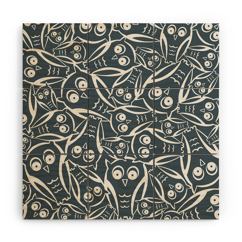 Heather Dutton Night Owl Wood Wall Mural