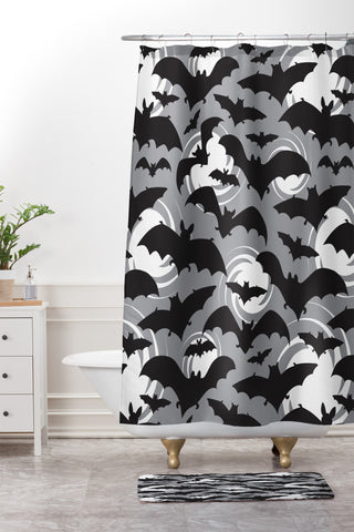 Heather Dutton Night Watch Shower Curtain And Mat