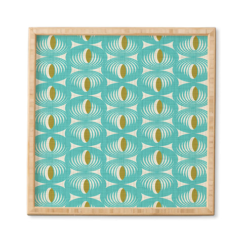 Heather Dutton Oculus Aqua Framed Wall Art