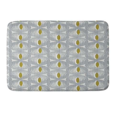 Heather Dutton Oculus Grey Memory Foam Bath Mat