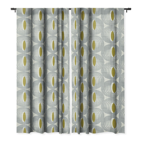Heather Dutton Oculus Grey Blackout Window Curtain