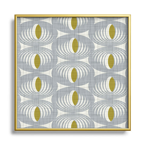 Heather Dutton Oculus Grey Metal Square Framed Art Print