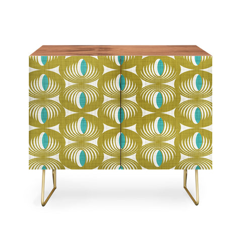 Heather Dutton Oculus Olive Green Credenza
