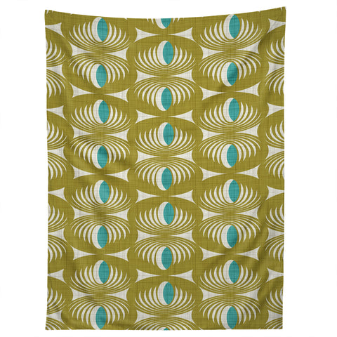 Heather Dutton Oculus Olive Green Tapestry