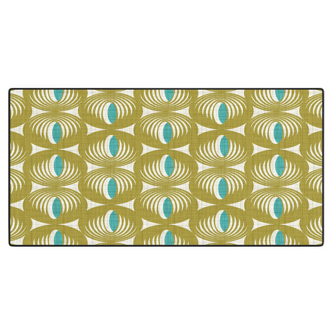 Heather Dutton Oculus Olive Green Desk Mat