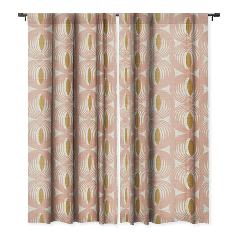 Heather Dutton Oculus Pink Blackout Window Curtain