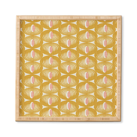 Heather Dutton Oculus Yellow Framed Wall Art