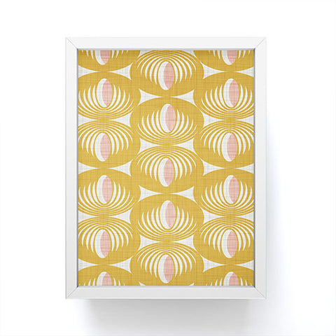 Heather Dutton Oculus Yellow Framed Mini Art Print