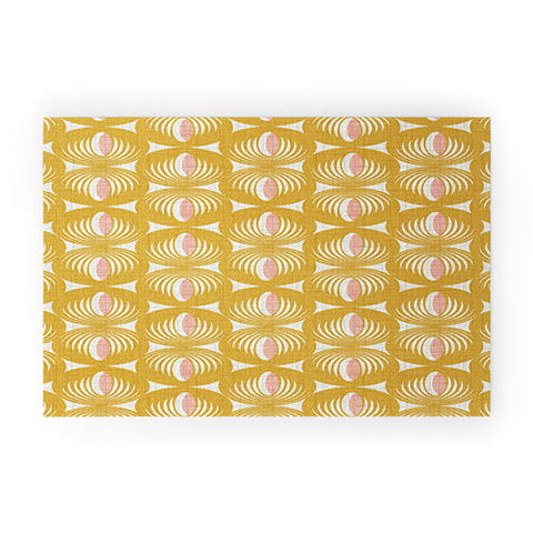Heather Dutton Oculus Yellow Welcome Mat