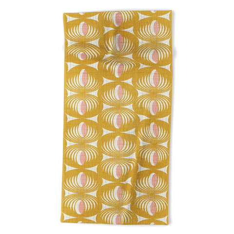 Heather Dutton Oculus Yellow Beach Towel