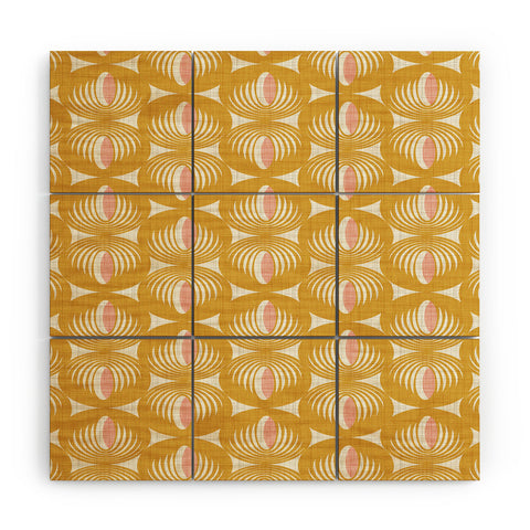 Heather Dutton Oculus Yellow Wood Wall Mural