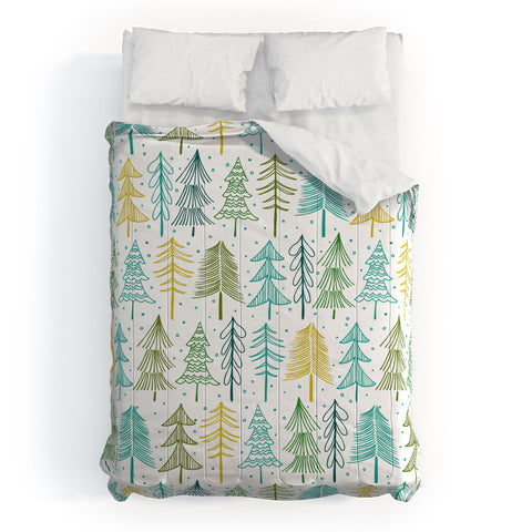 Heather Dutton Oh Christmas Tree Frost Comforter