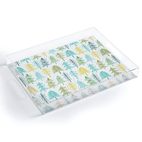 Heather Dutton Oh Christmas Tree Frost Acrylic Tray