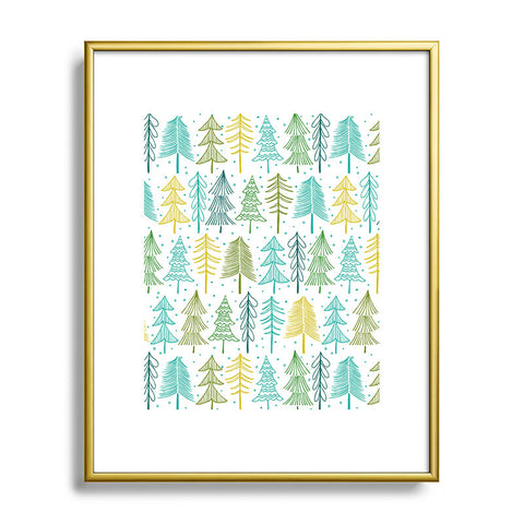 Heather Dutton Oh Christmas Tree Frost Metal Framed Art Print