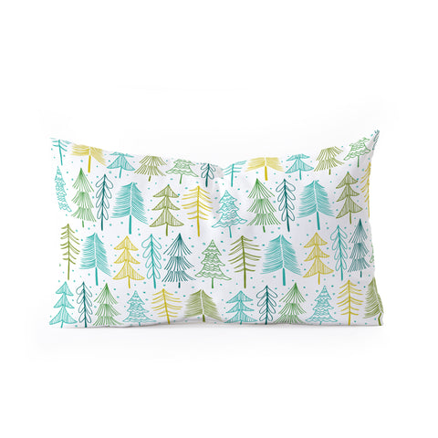 Heather Dutton Oh Christmas Tree Frost Oblong Throw Pillow