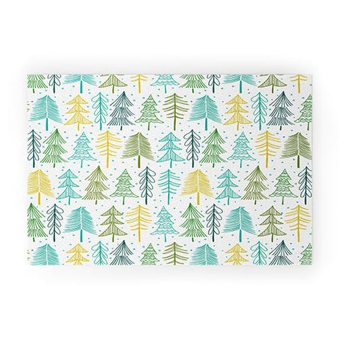 Heather Dutton Oh Christmas Tree Frost Welcome Mat