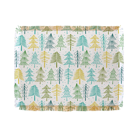 Heather Dutton Oh Christmas Tree Frost Throw Blanket