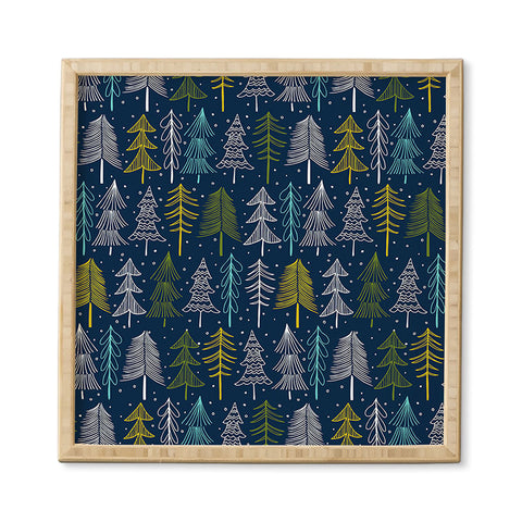 Heather Dutton Oh Christmas Tree Midnight Framed Wall Art
