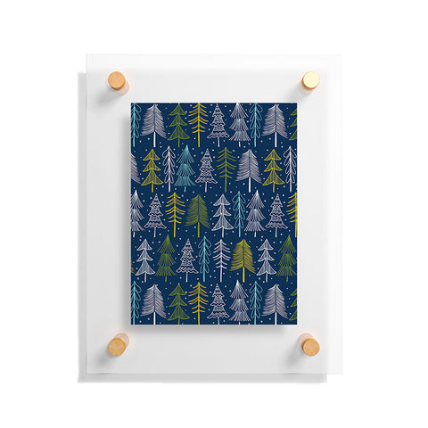 Heather Dutton Oh Christmas Tree Midnight Floating Acrylic Print