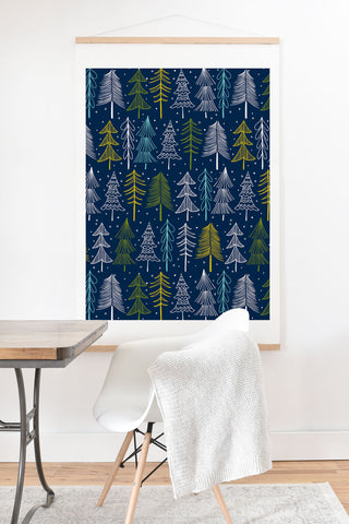 Heather Dutton Oh Christmas Tree Midnight Art Print And Hanger