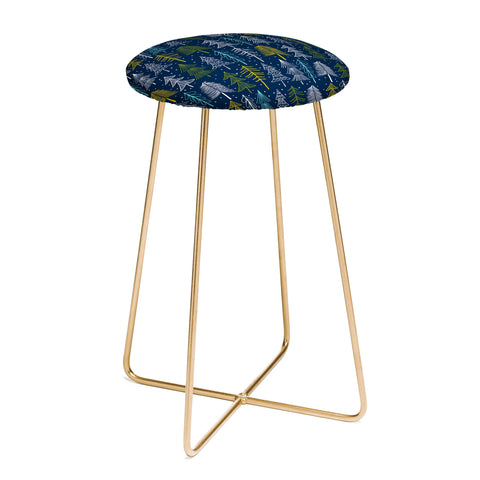 Heather Dutton Oh Christmas Tree Midnight Counter Stool