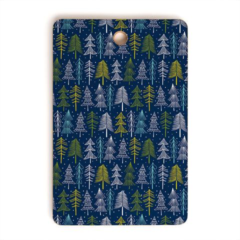 Heather Dutton Oh Christmas Tree Midnight Cutting Board Rectangle