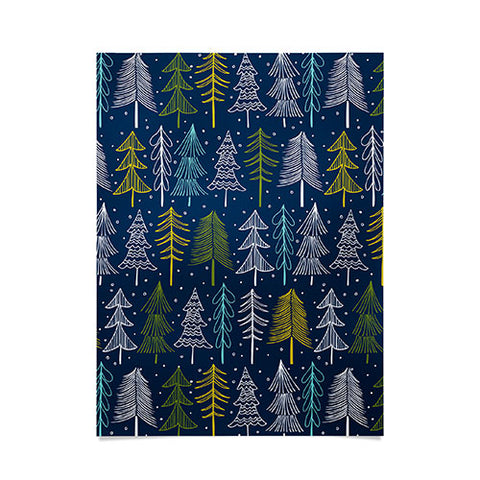 Heather Dutton Oh Christmas Tree Midnight Poster