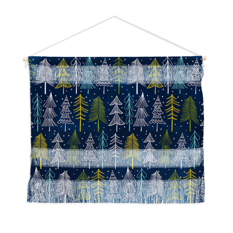 Heather Dutton Oh Christmas Tree Midnight Wall Hanging Landscape