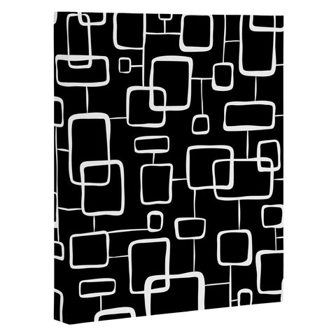 Heather Dutton On The Quad Black Art Canvas