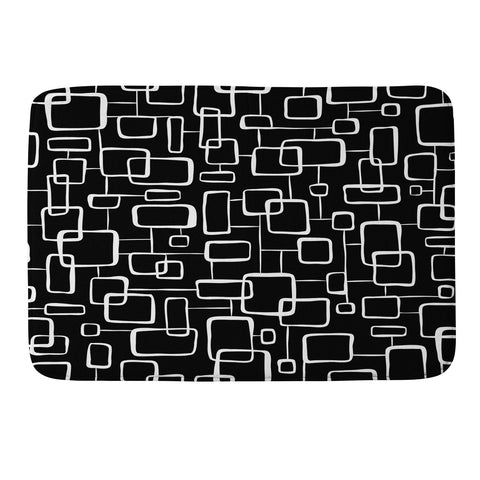 Heather Dutton On The Quad Black Memory Foam Bath Mat