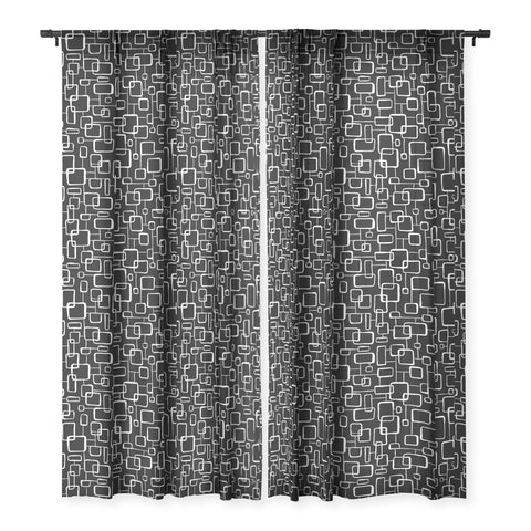 Heather Dutton On The Quad Black Sheer Window Curtain