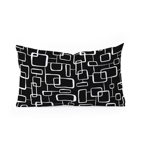 Heather Dutton On The Quad Black Oblong Throw Pillow