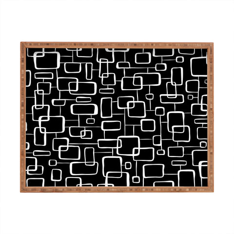 Heather Dutton On The Quad Black Rectangular Tray