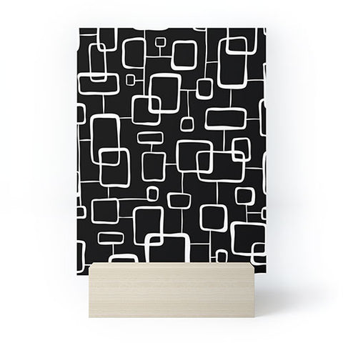 Heather Dutton On The Quad Black Mini Art Print