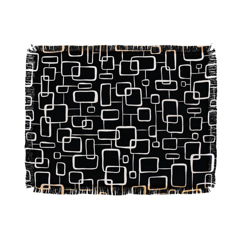 Heather Dutton On The Quad Black Throw Blanket