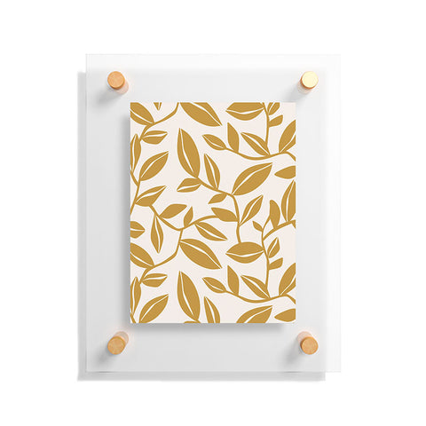 Heather Dutton Orchard Cream Goldenrod Floating Acrylic Print