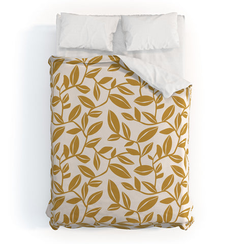 Heather Dutton Orchard Cream Goldenrod Duvet Cover