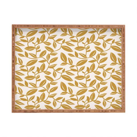 Heather Dutton Orchard Cream Goldenrod Rectangular Tray