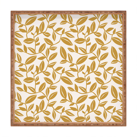 Heather Dutton Orchard Cream Goldenrod Square Tray